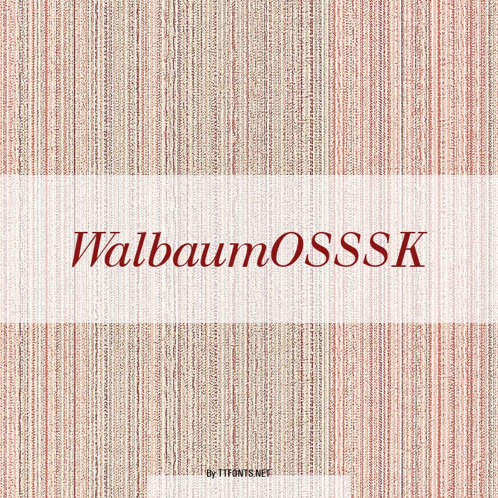 WalbaumOSSSK example